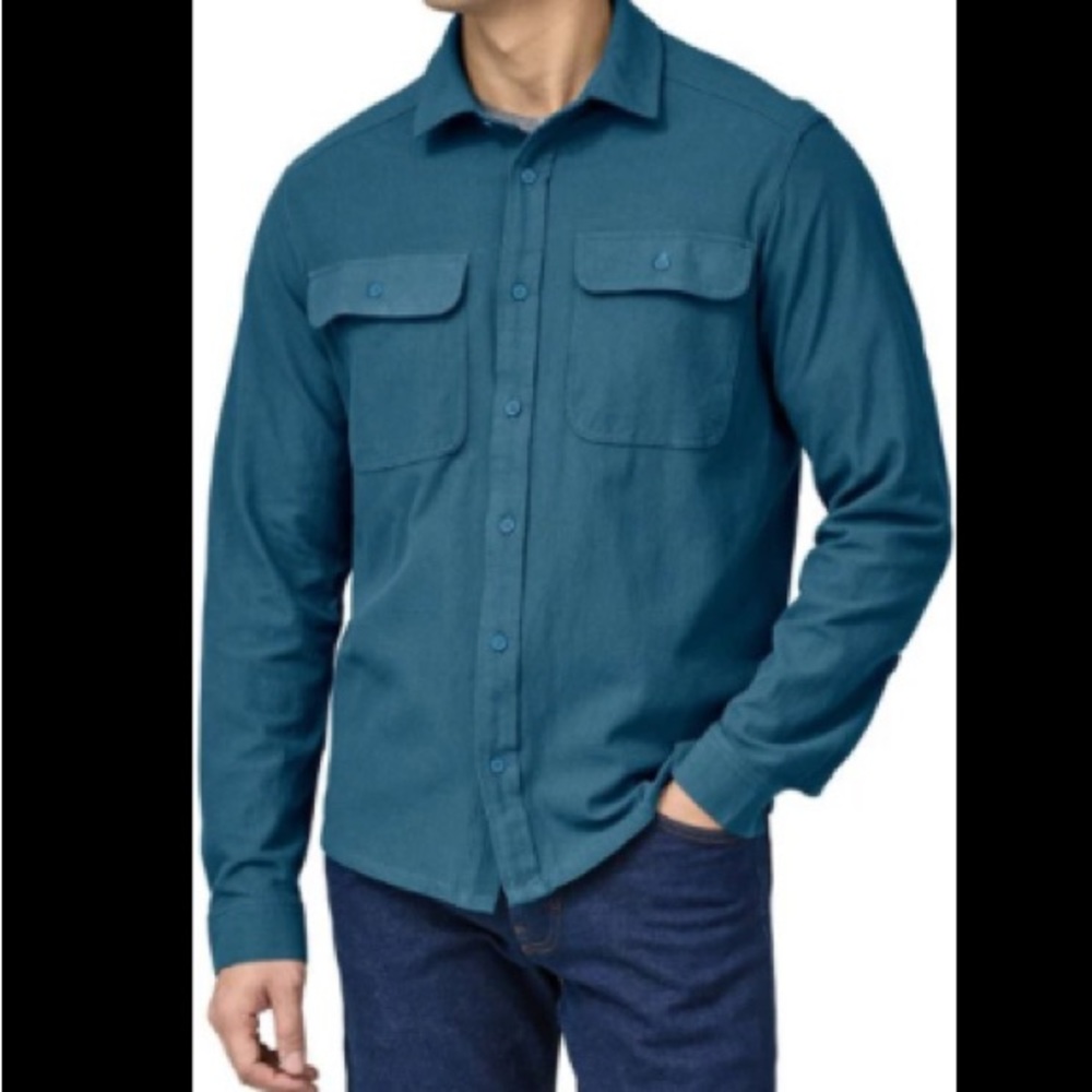 ❤️3X20 ST JOHN’S BAY Men's Two-Pocket Long-Sleeve Shirt | L